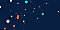 Abyss Blue Confetti