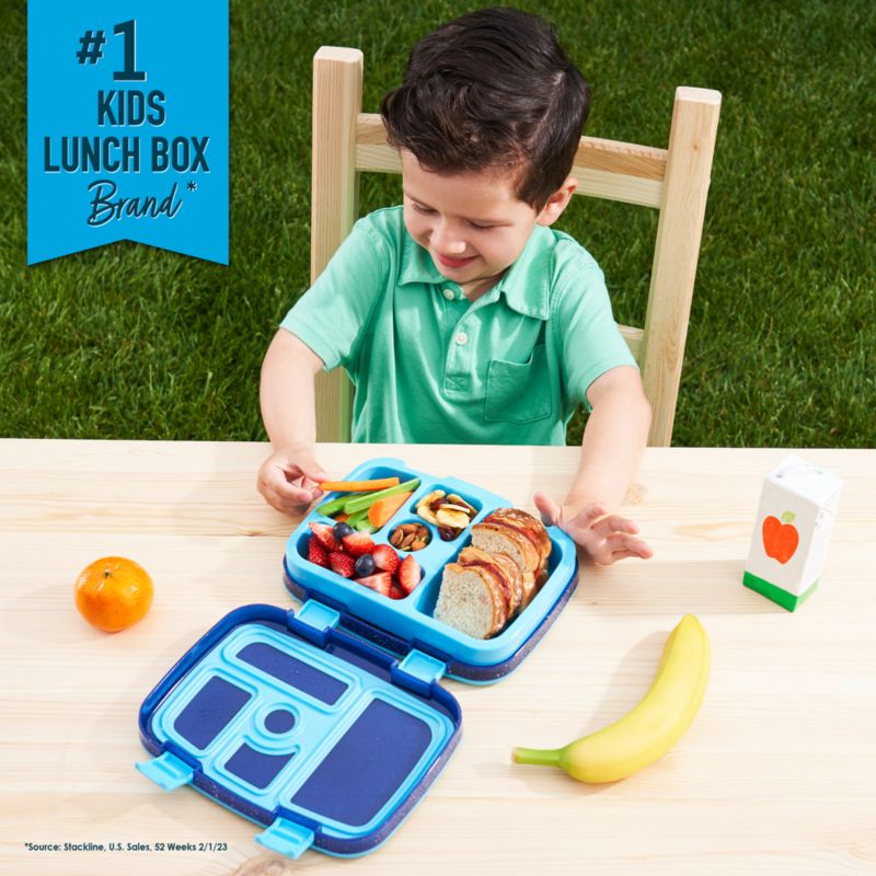 Bentgo Abyss Blue Confetti Kids Bento Lunch Box + Reviews | Crate & Kids