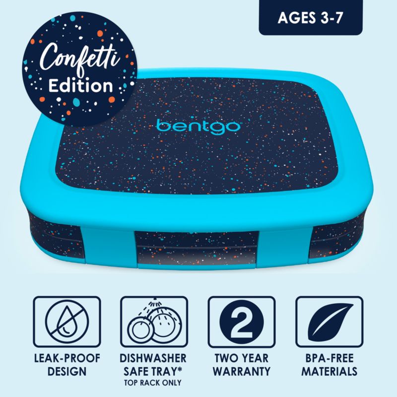 Bentgo ® Abyss Blue Confetti Kids Bento Lunch Box - image 1 of 10