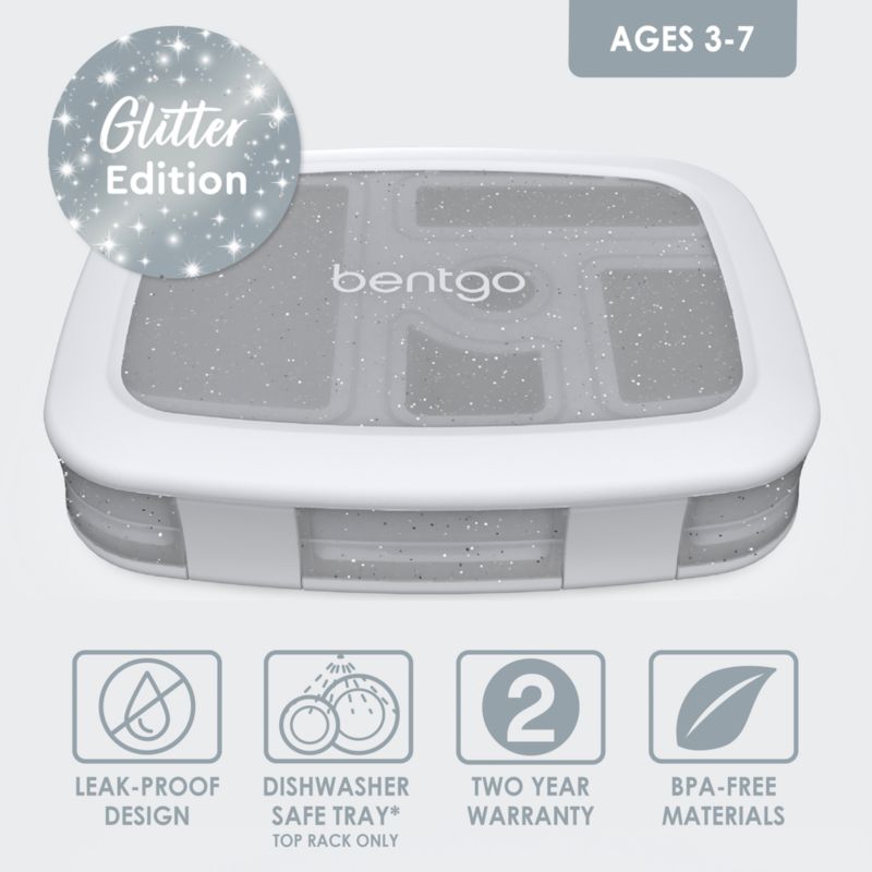 Bentgo ® Silver Glitter Kids Bento Lunch Box - image 1 of 9