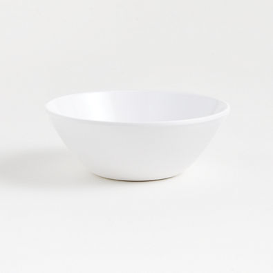 View Lunea White 6.25" Outdoor Melamine Bowl details