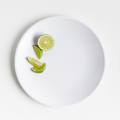View Lunea White 10.5" Outdoor Melamine Dinner Plate details