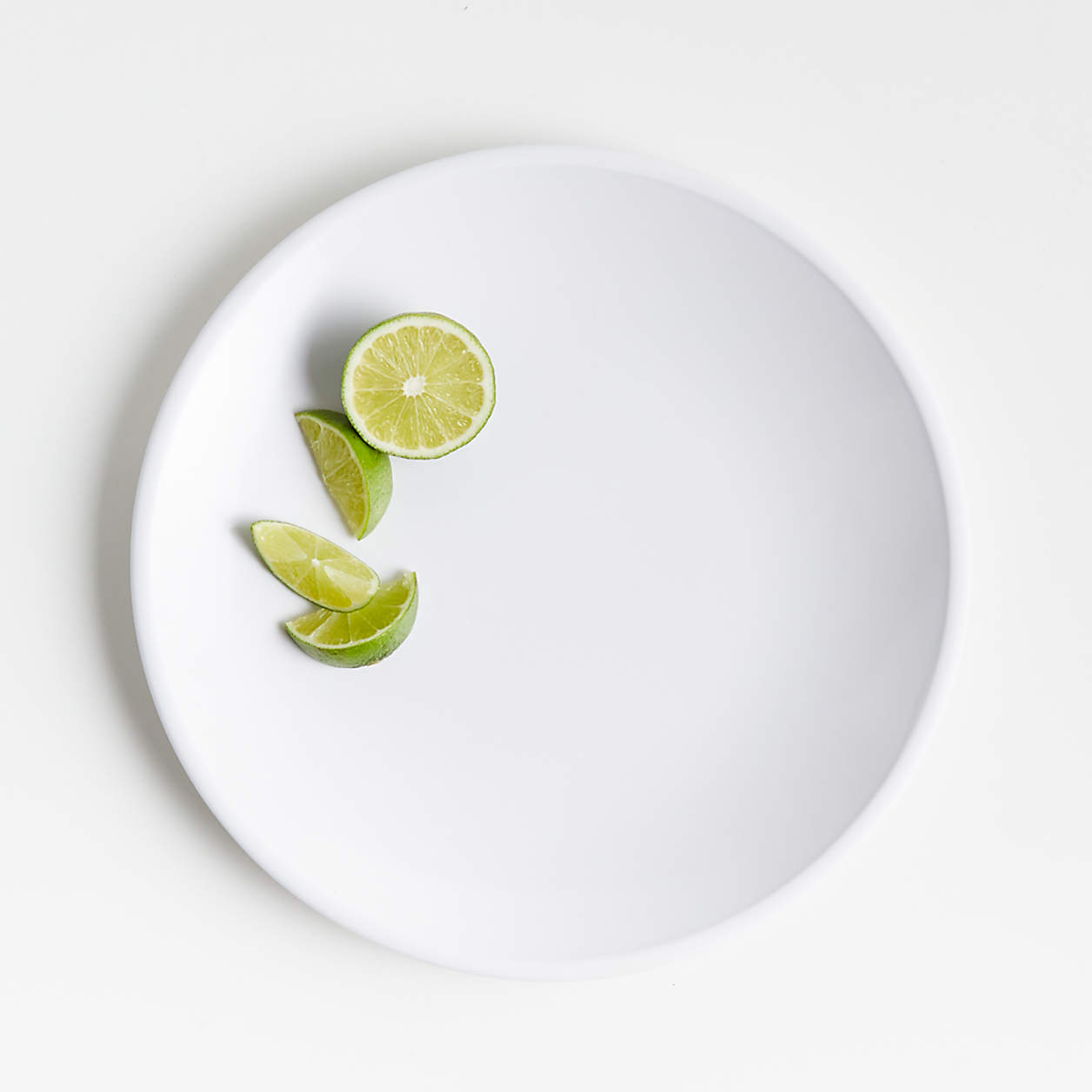 Lunea White 10.5" Outdoor Melamine Dinner Plate + Reviews Crate
