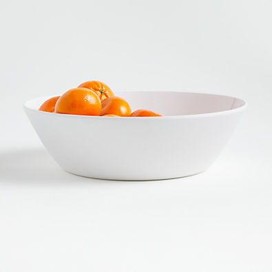 View Lunea White 11.75" Outdoor Melamine Serving Bowl details