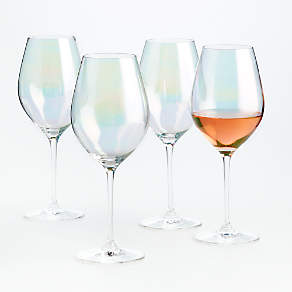 Lunette Iridescent Champagne Glass Flutes, Set of 4 + Reviews
