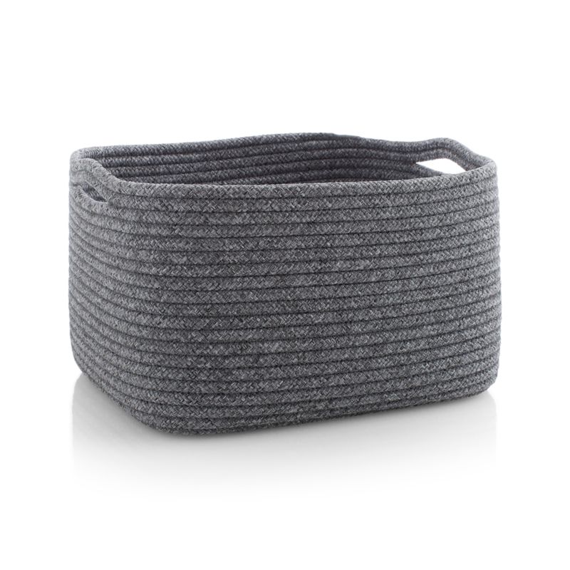 Lupe Grey Large Braided Basket - image 3 of 5