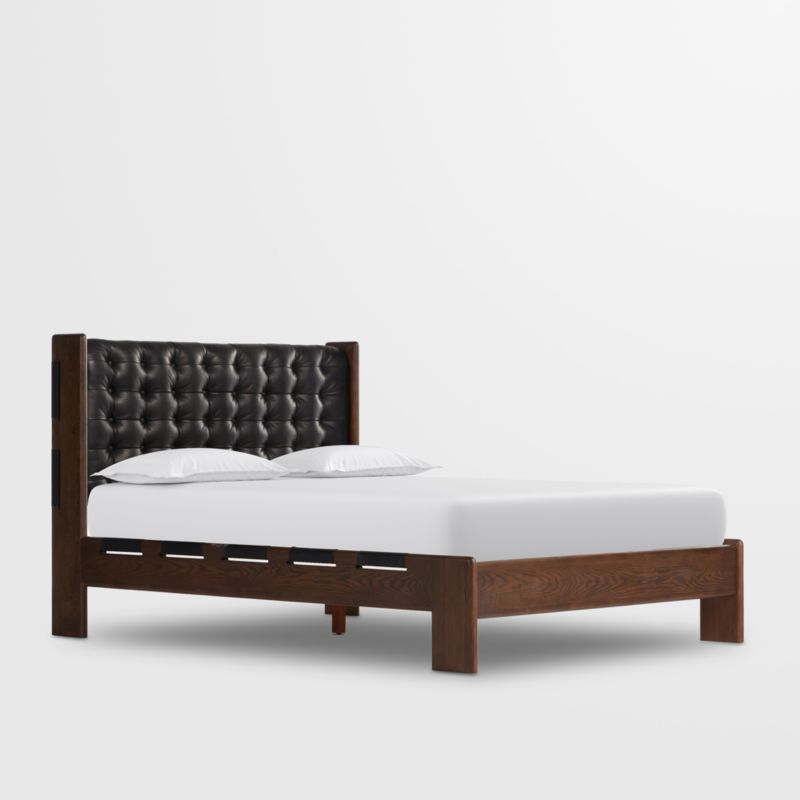 Luton Terra Brown Ash Wood King Bed - image 5 of 13