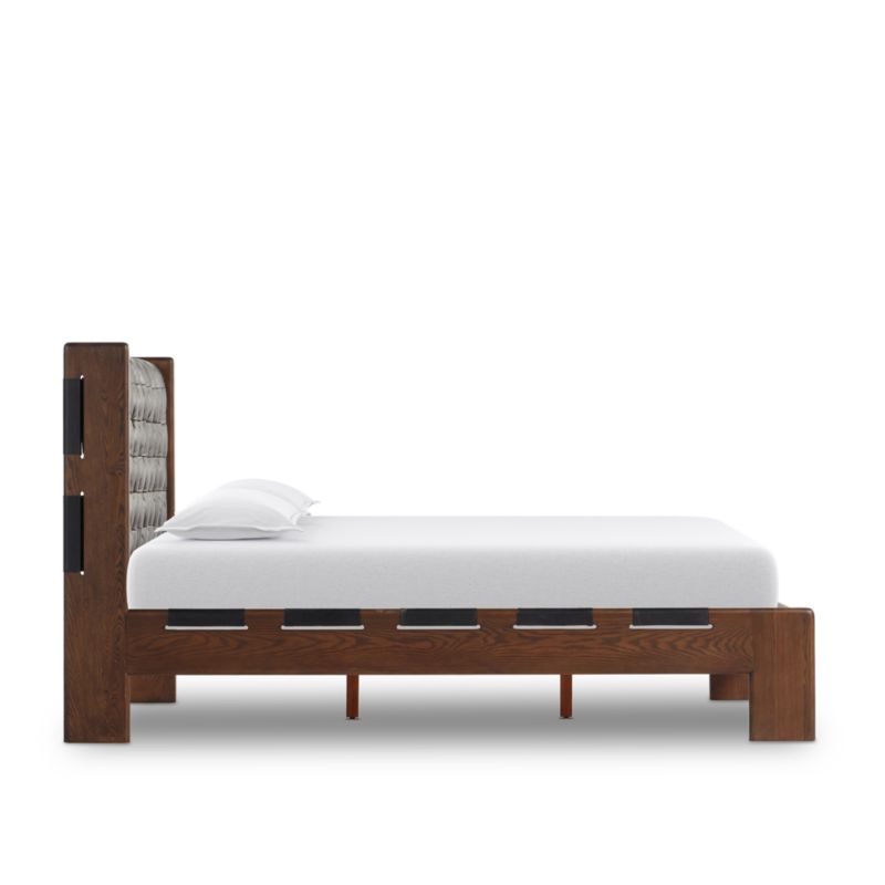 Luton Terra Brown Ash Wood King Bed - image 6 of 13