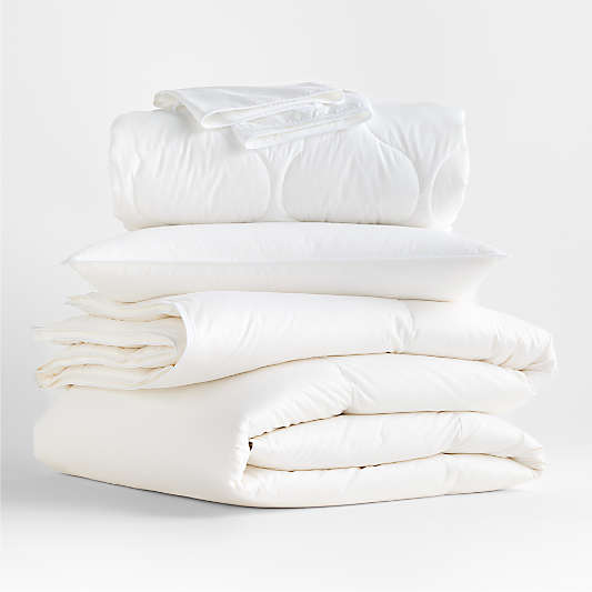 Luxe Organic Cotton Full/Queen Heavyweight Bedding Bundle Set