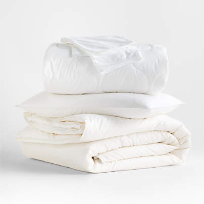 Luxe Organic Cotton King Lightweight Bedding Bundle Set
