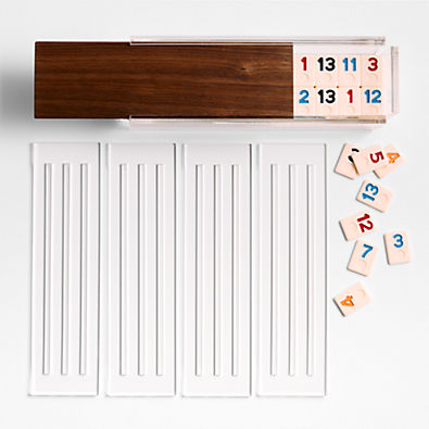 View Luxe Dominoes El Rumi Walnut Rummy Tile Game details