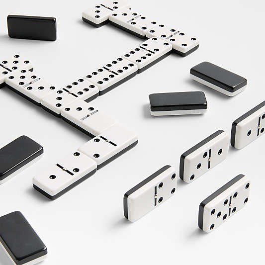 Luxe Dominoes El Tigre Walnut Domino Set Game
