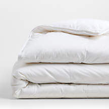 Luxe Organic Cotton Medium Weight Down King Duvet Insert | Crate & Barrel