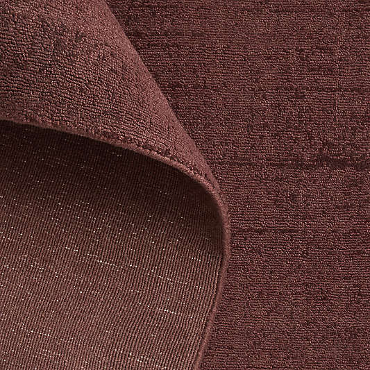 Laval Performance Handwoven Burgundy Rug Swatch 12"x18"