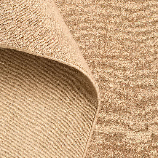 Laval Performance Handwoven Camel Brown Rug Swatch 12"x18"
