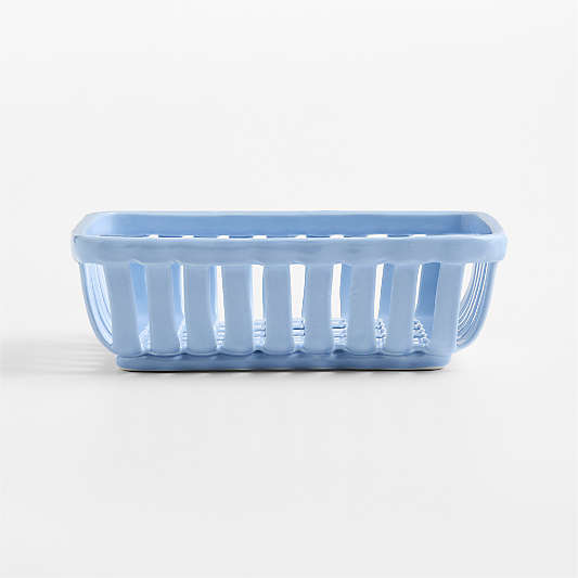 The Blue Earthenware Bread Basket by Levain Bakery