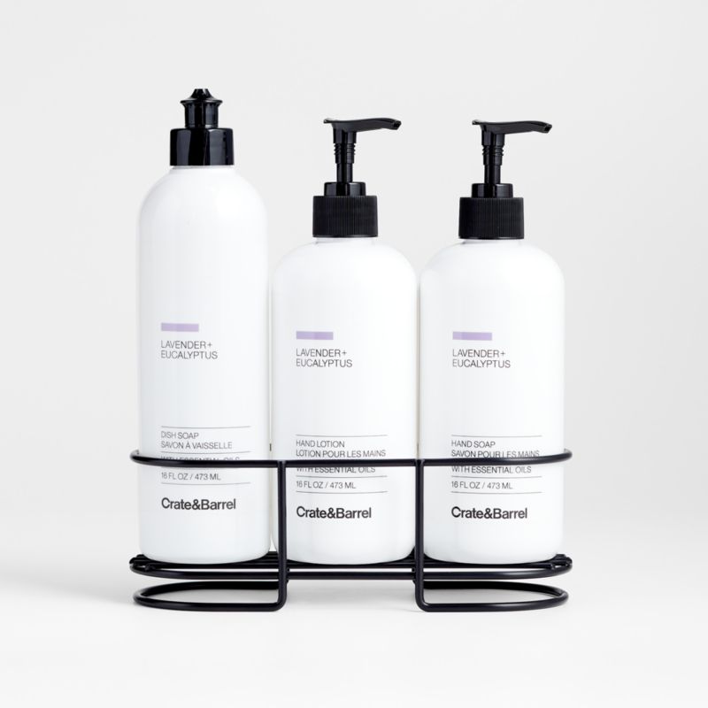 Lavender + Eucalyptus Hand Soap, Lotion and Dish Soap 4-Piece Kitchen Set