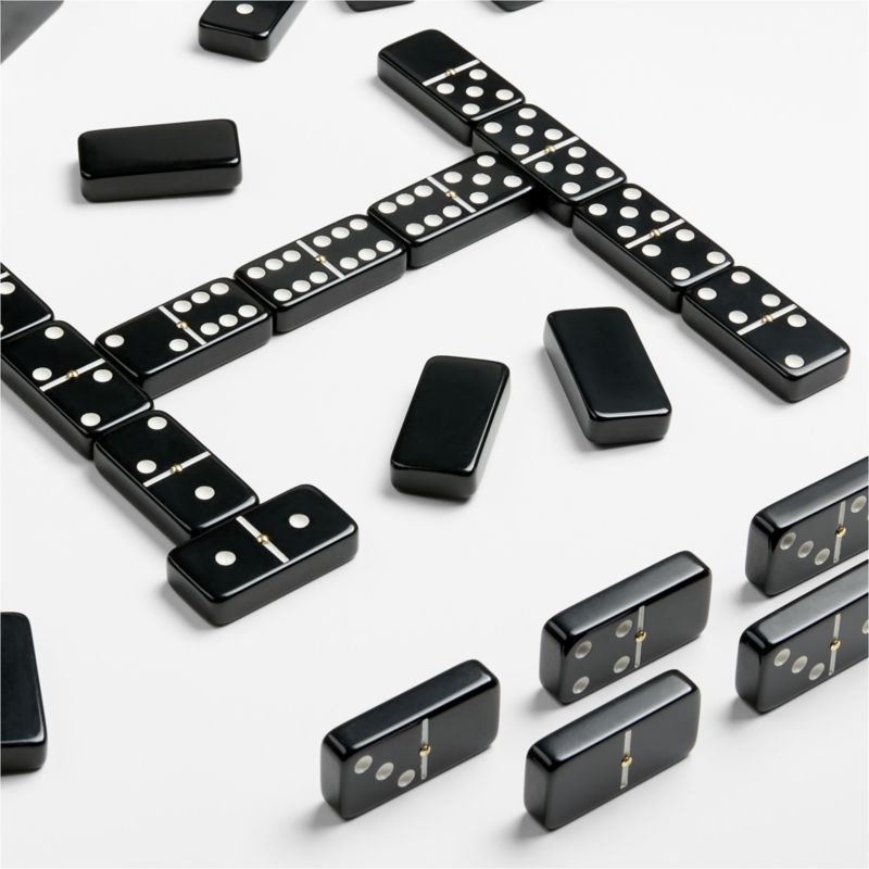 Luxe Dominoes El Tigre Tortoise Shell Double 6 Dominoes - image 2 of 4