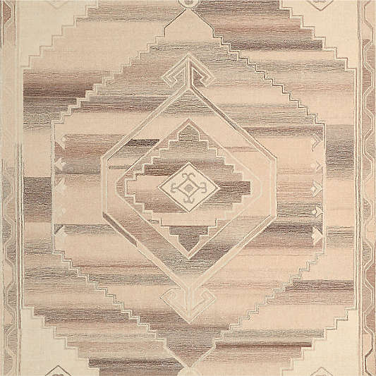 Lyon Wool Traditional Beige Rug Swatch 12"x18"