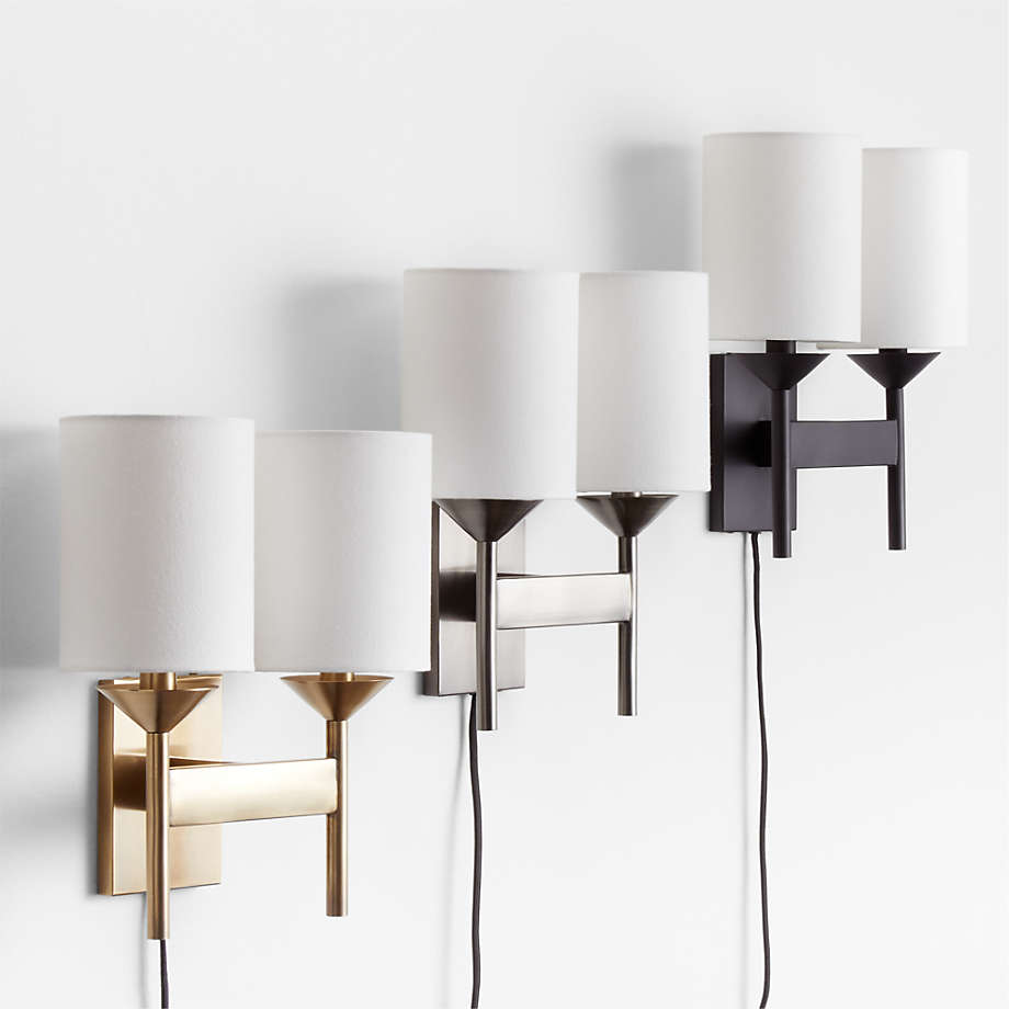 Lyre 2Light Sconce Crate & Barrel Canada