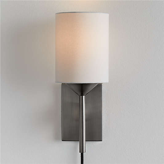 Plug In Wall Sconces & Plug In Wall Lamps Crate & Barrel