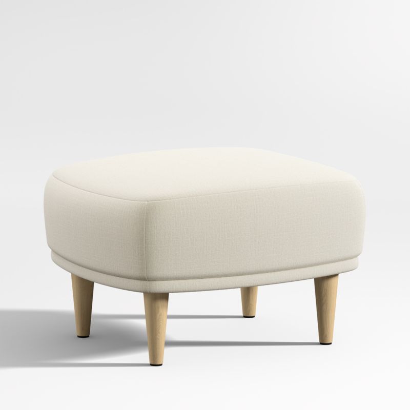 Lyric Natural Curved Nursery Ottoman