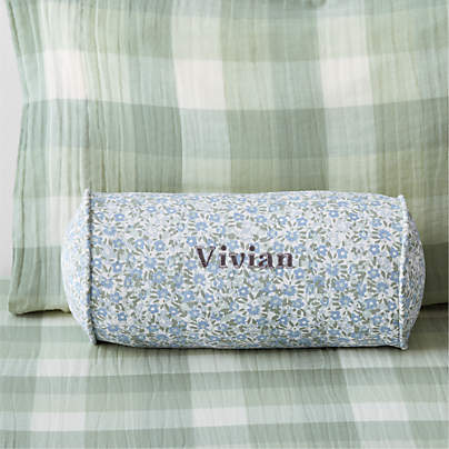Liza Ditsy Multi Blue Floral Kids Bolster Pillow