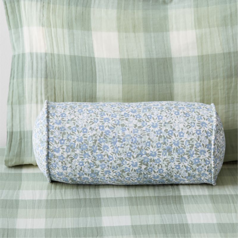 Liza Ditsy Multi Blue Floral Kids Bolster Pillow - image 3 of 5