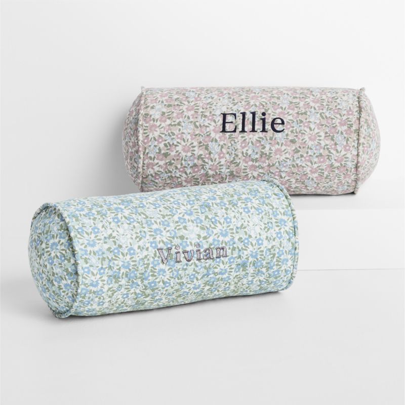 Liza Ditsy Multi Purple Floral Kids Bolster Pillow - image 1 of 5
