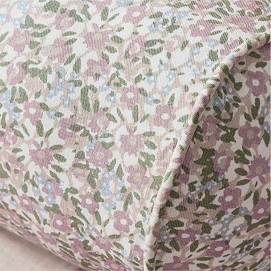 Liza Ditsy Multi Purple Floral Kids Bolster Pillow