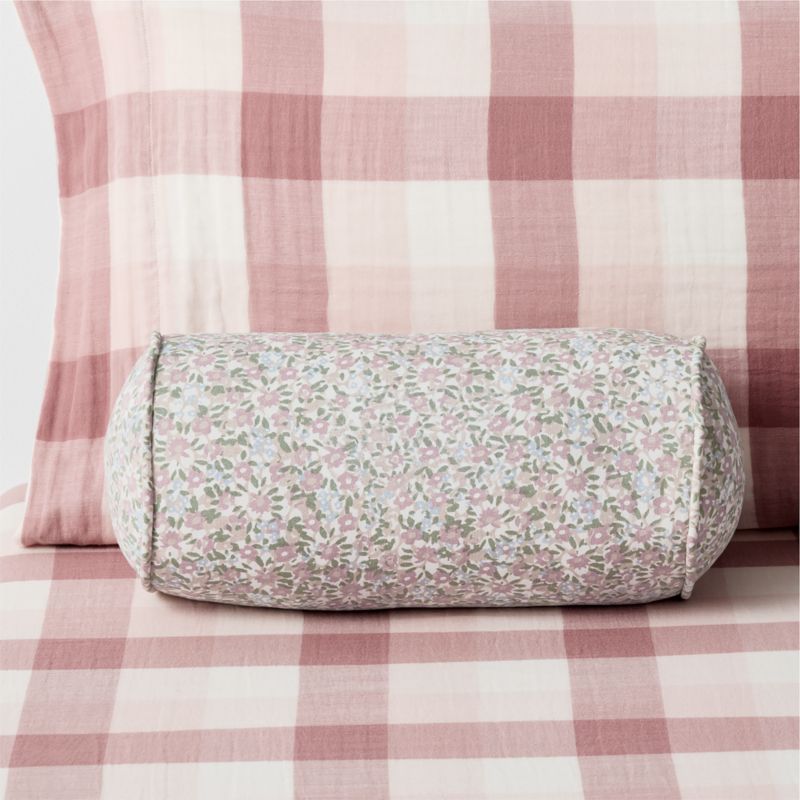 Liza Ditsy Multi Purple Floral Kids Bolster Pillow - image 3 of 5