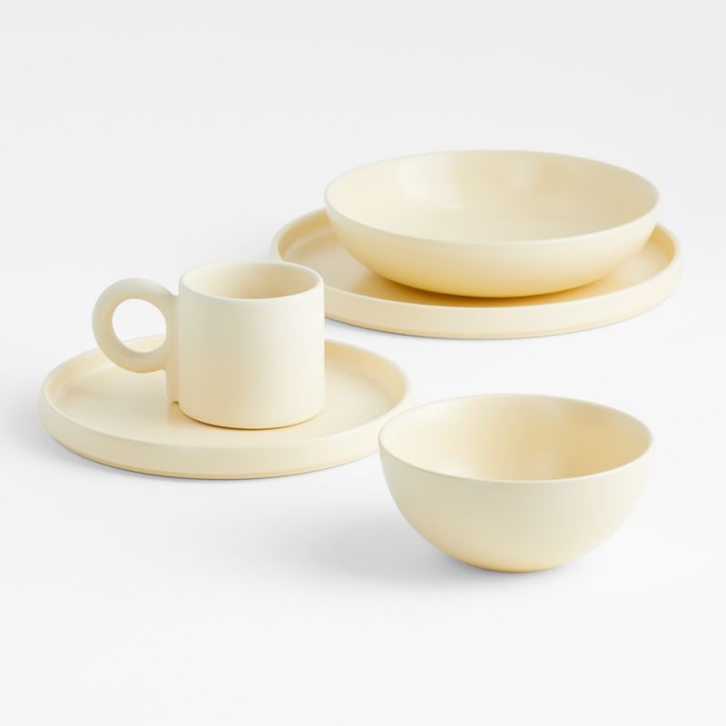 Butter Yellow Stoneware Cereal Bowl by Molly Baz - image 3 of 5