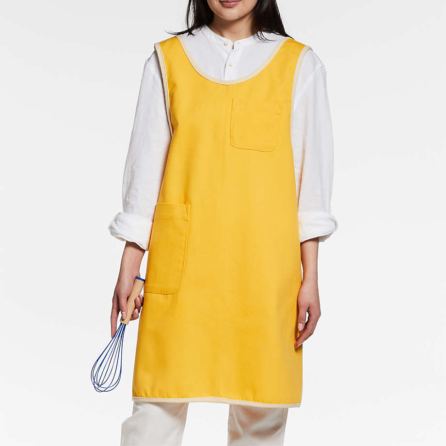 Egg Yolk Yellow Apron by Molly Baz + Reviews | Crate & Barrel