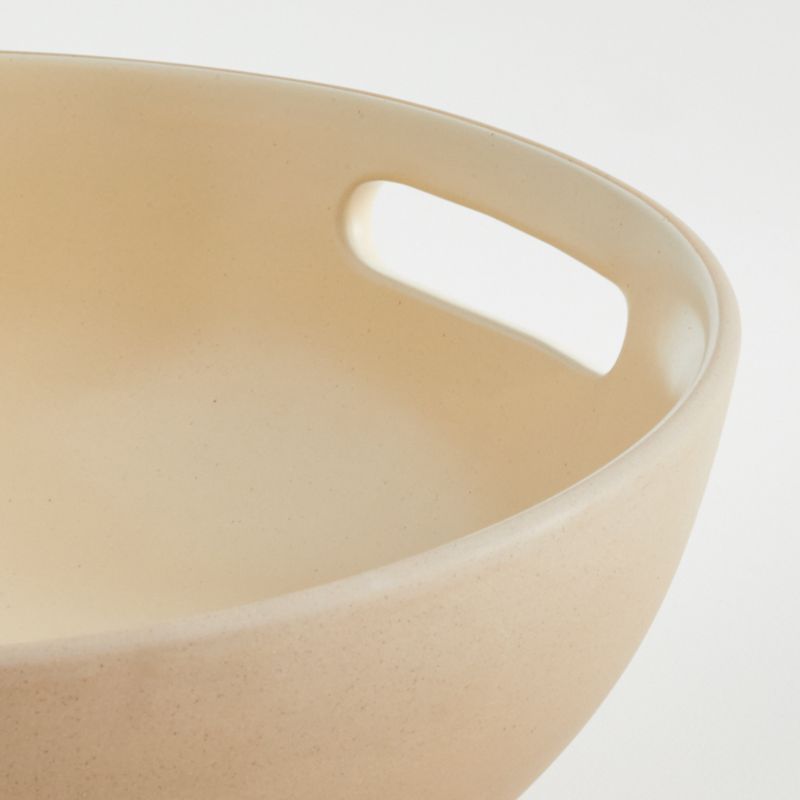 Cae Sal Butter Yellow Stoneware Serving Bowl by Molly Baz