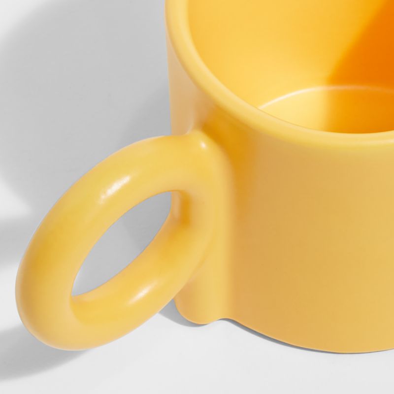 Egg Yolk Yellow Stoneware Mug by Molly Baz