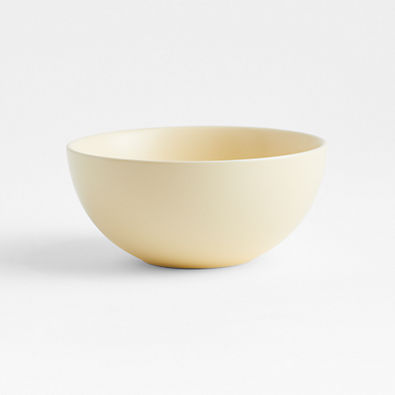 View Butter Yellow Stoneware Cereal Bowl by Molly Baz details