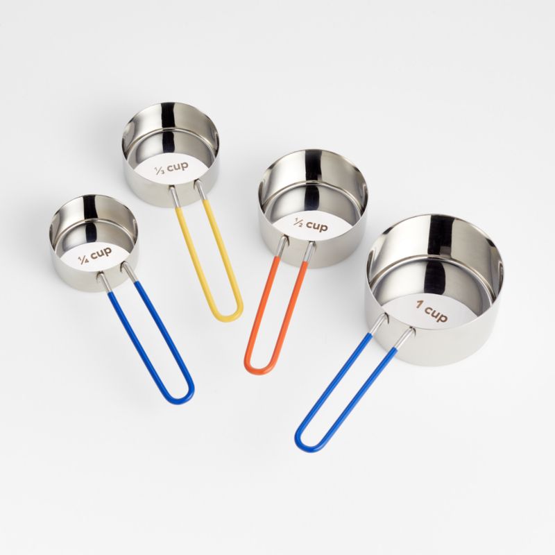 Stainless Steel Measuring Cups, Set of 4 by Molly Baz | Crate & Barrel