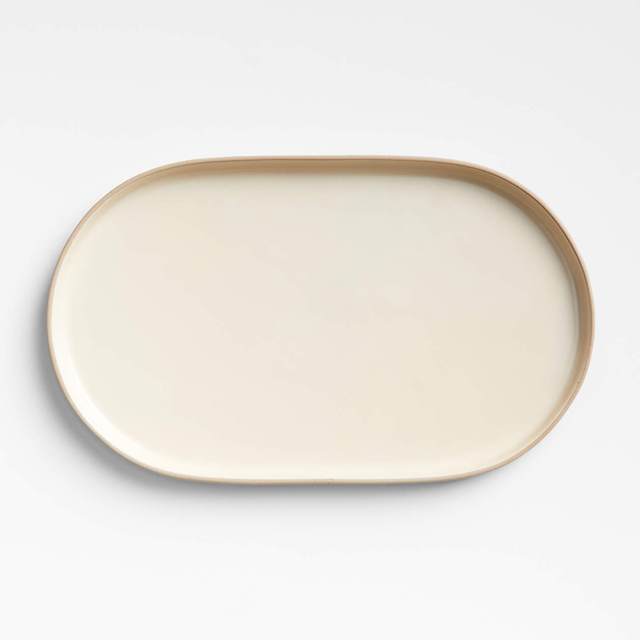 Butter Yellow Oval Stoneware Serving Platter by Molly Baz