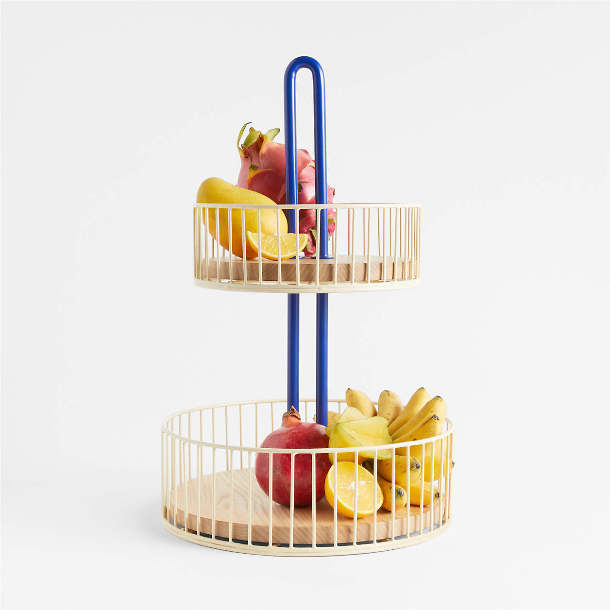 2 Tier Fruit Basket By Molly Baz Reviews Crate Barrel   2 Tier Fruit Basket By Molly Baz 