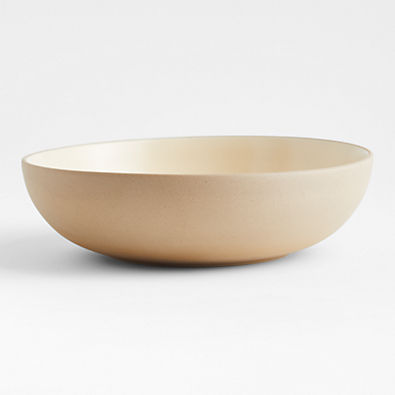 View Small Butter Yellow Stoneware Serving Bowl by Molly Baz details