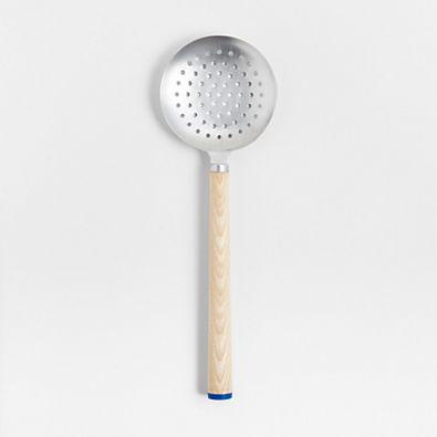 View Wood and Stainless Steel Slotted Spoon by Molly Baz details