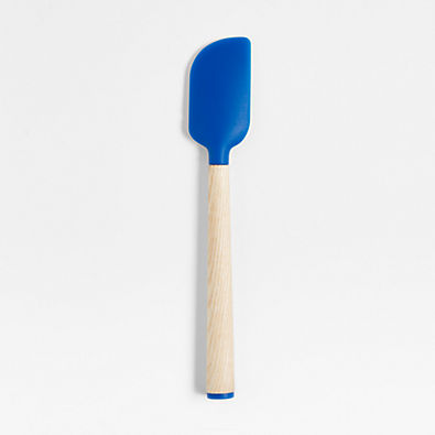 View Wood and Blue Silicone Spatula by Molly Baz details