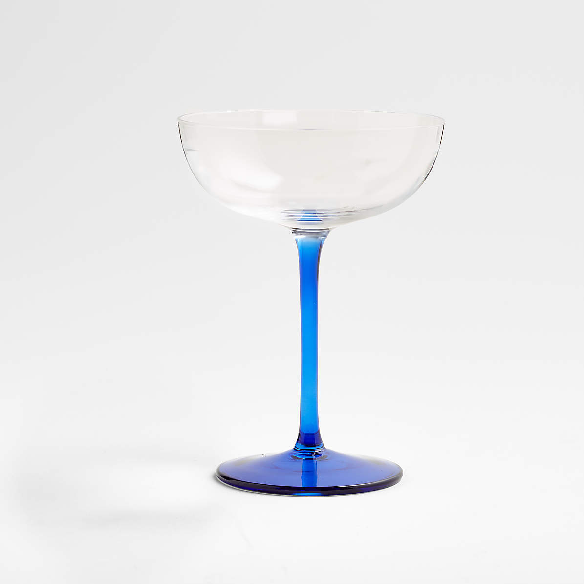 Stemless Martini Glasses with Cobalt Blue Bases, Set of 6 – The Standing  Rabbit