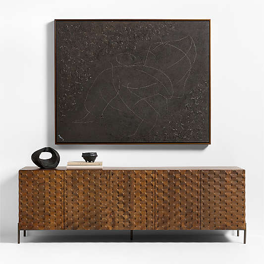 "Campo De Lava" by Marcela Gutierrez 60"x48" Framed Wall Art Print