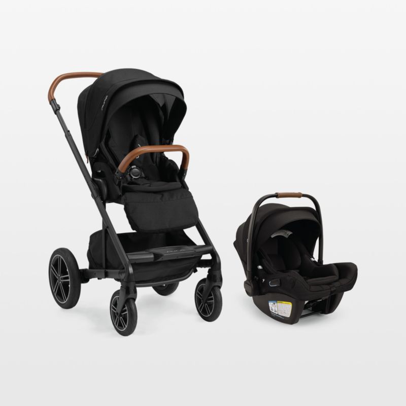 Nuna ® PIPA ™ aire rx Caviar Black Reclining Baby Car Seat + MIXX ™ next Stroller Travel System - image 0 of 9