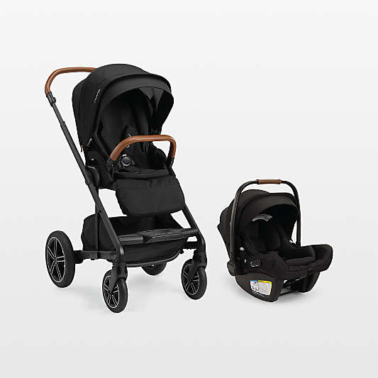 Nuna ® PIPA ™ aire rx Caviar Black Reclining Baby Car Seat + MIXX ™ next Stroller Travel System