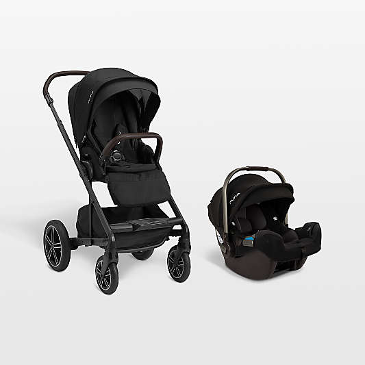 Nuna ® PIPA ™ rx Caviar Black Reclining Baby Car Seat + MIXX ™ Next Stroller Travel System