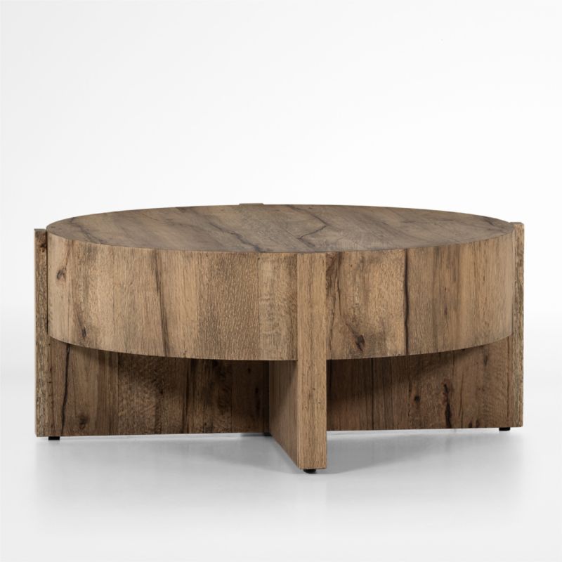 Mackinley Natural Wood 41.5" Round Coffee Table