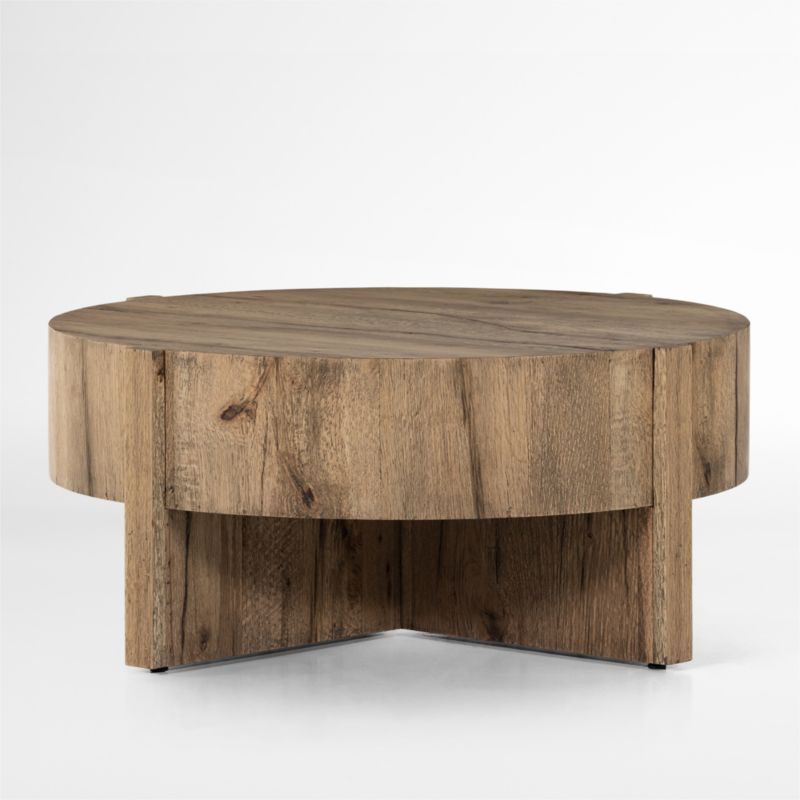 Mackinley Natural Wood 41.5" Round Coffee Table