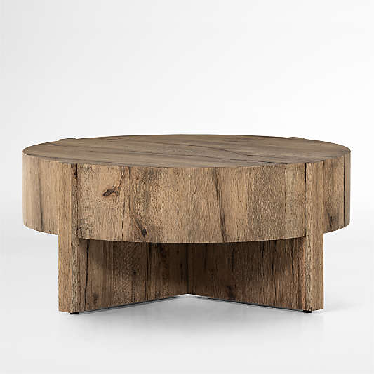 Mackinley Natural Wood 41.5" Round Coffee Table